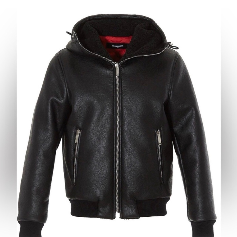 DSQUARED Black Bomber Jacket